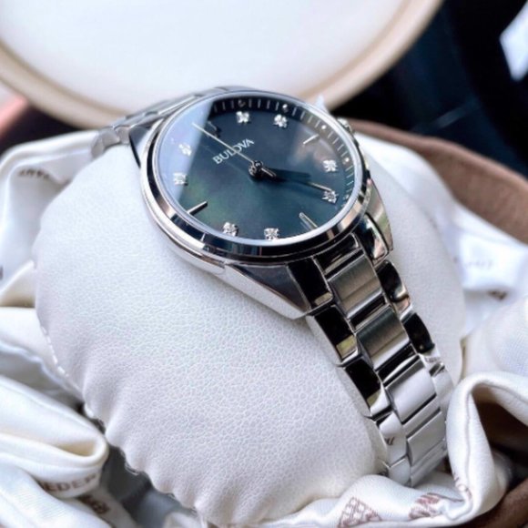 WOW! Bulova Diamond Grey Accent Watch